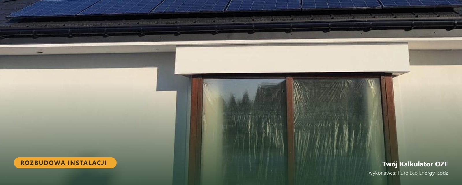 Dom z istniejącą instalacją fotowoltaiczną na dachu, do której dołożono magazyn energii